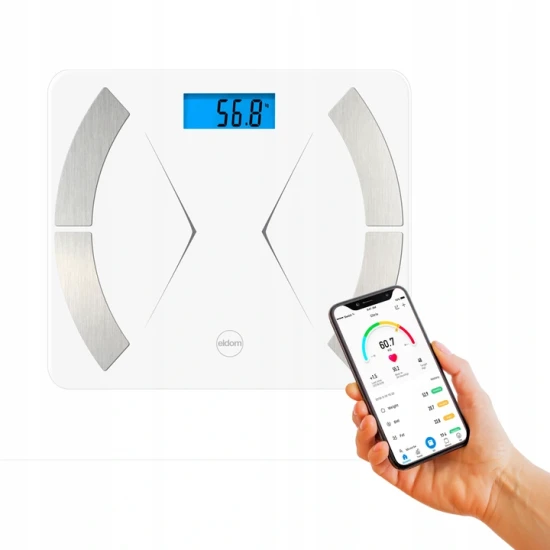Išmaniosios baltos svarstyklės Eldom TWO500 Elektronika ir buitiniai prietaisai ELDOM