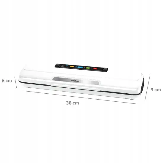 Baltas vakuuminis pakavimo aparatas, 110 W Elektronika ir buitiniai prietaisai WEBBER