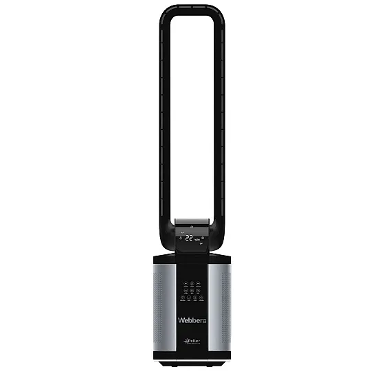 WEBBER WB1820 juodas ventiliatorius su drėkintuvu