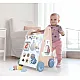 Medinė vaikštynė su stumimo rankena ECOTOYS