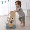 Medinė vaikštynė su stumimo rankena ECOTOYS