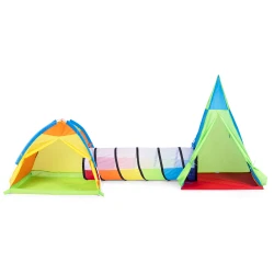 Vaikiška žaidimų aikštelė su palapine 3in1