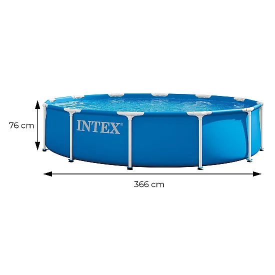 Round In-Ground Pool with Frame, 366 x 76 cm, INTEX 28210ND
