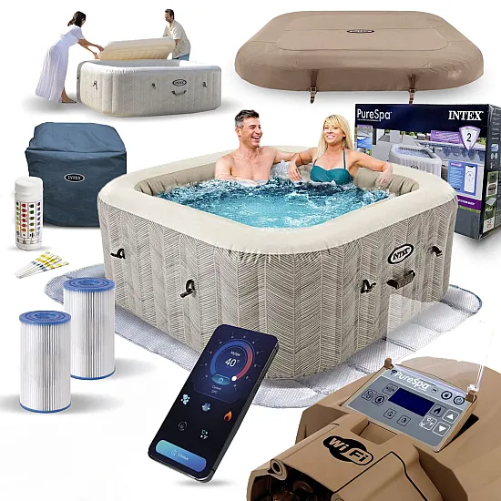 Pripučiamas SPA baseinas su hidromasažu 175 x 71 cm INTEX 28446