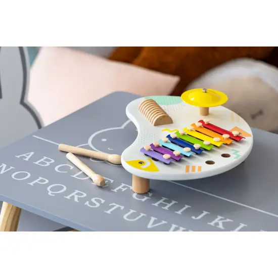 Stalas su muzikos instrumentais: cimbolai +18 m Muzikos instrumentai ECOTOYS