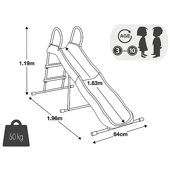 Vaikiška čiuožykla 183 cm  44106 INTEX