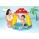 Pripučiamas vaikų baseinas su grybuko formos stogu