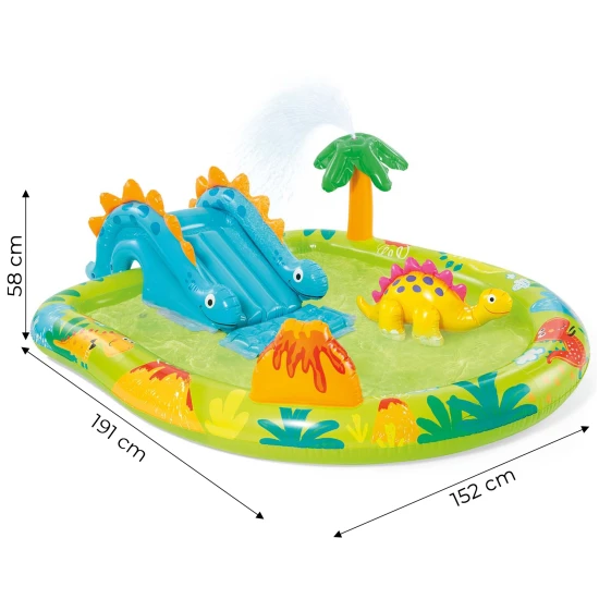 Pripučiamas vaikų baseinas su vandens žaidimų aikštele INTEX 57166