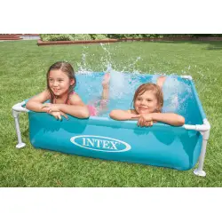 Kvadratinis vaikų baseinas su rėmu 122 x 122 x 30 cm INTEX 57173