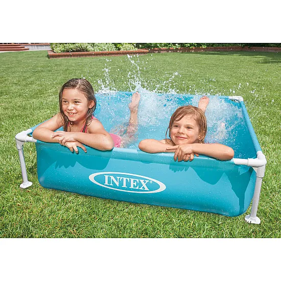 Kvadratinis vaikų baseinas su rėmu 122 x 122 x 30 cm INTEX 57173