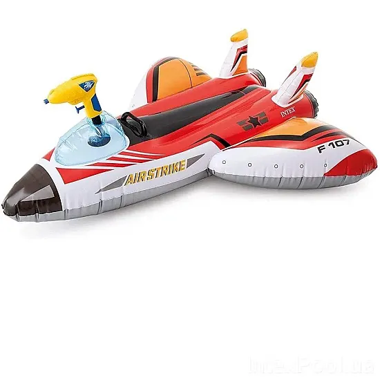 Raudonas pripučiamas lėktuvas INTEX 57536