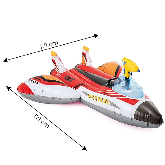 Raudonas pripučiamas lėktuvas INTEX 57536