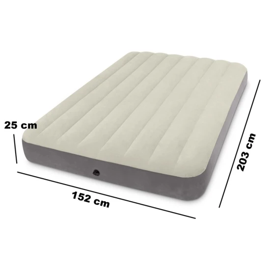 Velūrinis pripučiamas čiužinys 203 x 152 cm INTEX 64103 Pripučiami čiužiniai INTEX