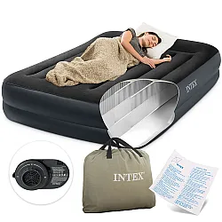 Pripučiamas dvivietis čiužinys 203 x 152 cm INTEX 64124