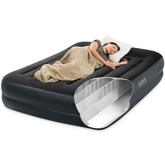 Pripučiamas dvivietis čiužinys 203 x 152 cm INTEX 64124