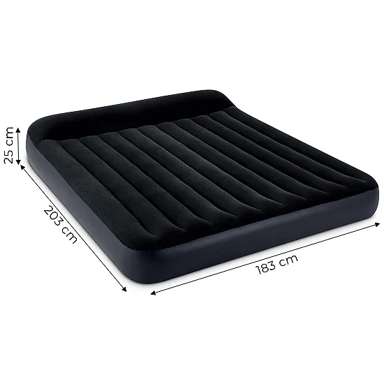 Kahden hengen puhallettava patja 203x183x25 cm INTEX 64144