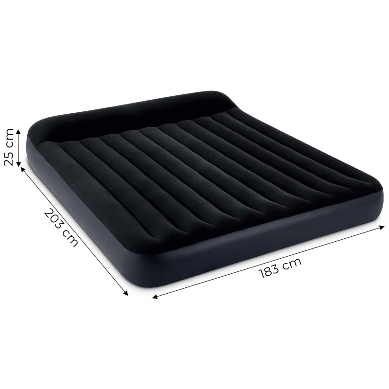 Dvivietis pripučiamas čiužinys 203x183x25 cm INTEX 64144