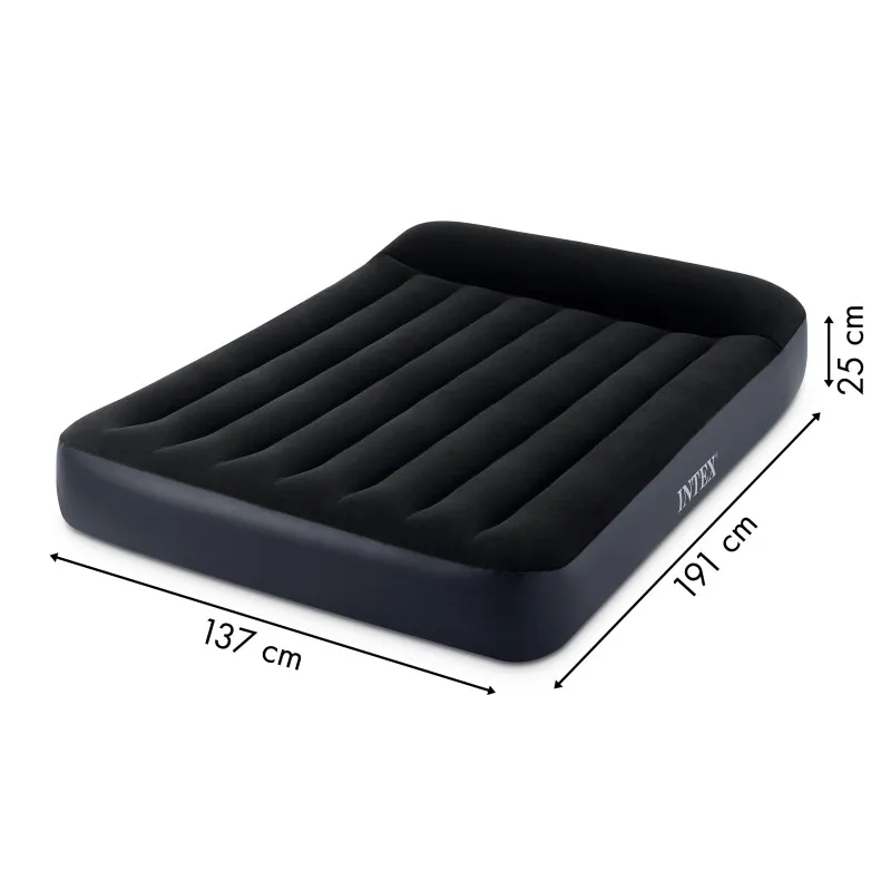 Pripučiamas čiužinys 191x137 cm su pompa INTEX 64148 Pripučiami čiužiniai INTEX