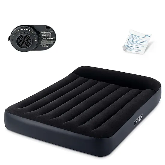 Pripučiamas čiužinys 203x152 cm su siurbliu Intex64150ND