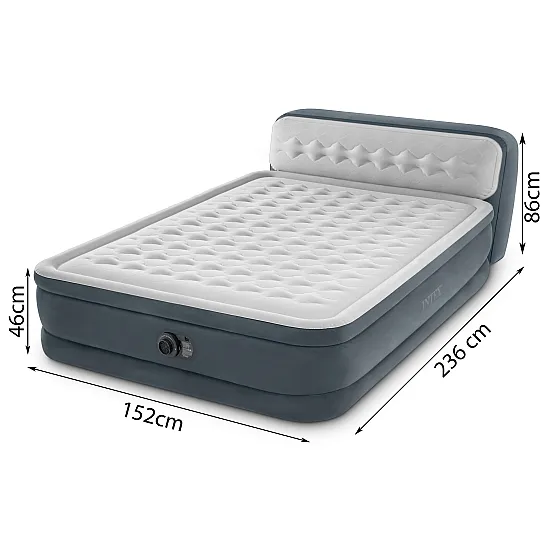 DELUXE INTEX 64448ND Double Inflatable Mattress, 236 x 152 cm