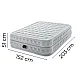 Large Double Inflatable Mattress, 203x152x51 cm, INTEX 64490