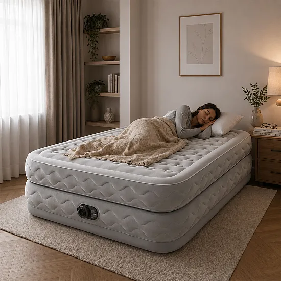 Large Double Inflatable Mattress, 203x152x51 cm, INTEX 64490