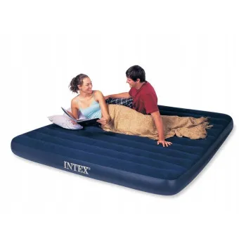 Ilmatäytteinen kahden hengen patja 203 x 183 cm, veluuripäällysteinen, INTEX 64755
