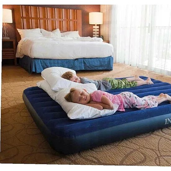 Pripučiamas dvivietis čiužinys 203x152 cm su pagalvėmis INTEX 64765