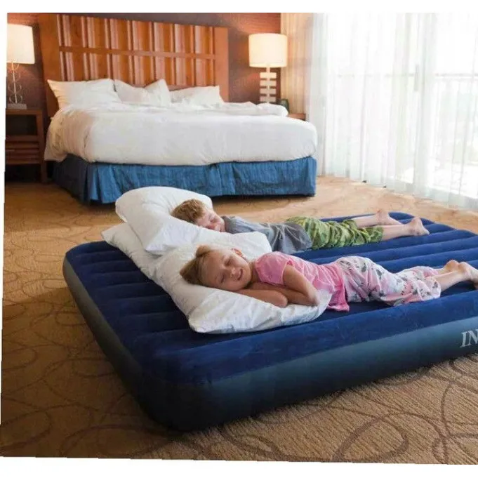 Pripučiamas dvivietis čiužinys 203x152 cm su pagalvėmis INTEX 64765