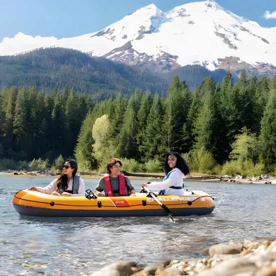 Pripučiama valtis 3 vietų su siurbliu ir 2 irkliais
