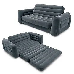 Pripučiama pilka sofa-lova 2-in-1 INTEX 66552NP