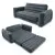 Nadmuchiwana szara sofa-łóżko 2 w 1 INTEX 66552NP
