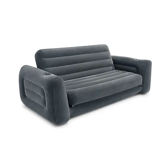 Pripučiama pilka sofa-lova 2-in-1 INTEX 66552NP