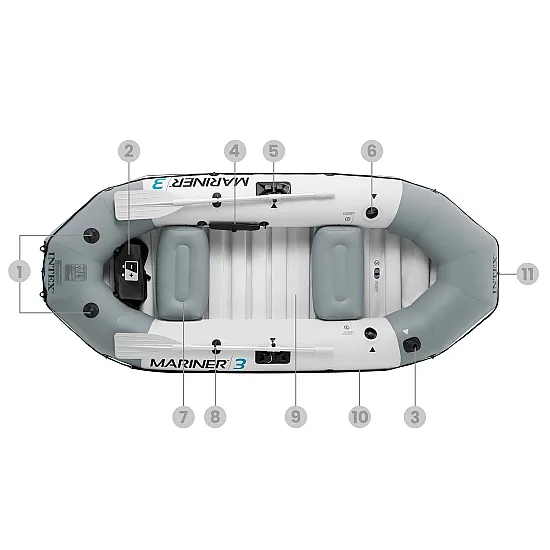Pripučiamas valtis Mariner 3 su irklais INTEX 68373