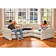 Pripučiama keturvietė kampinė sofa 257x203x76 cm INTEX 68575
