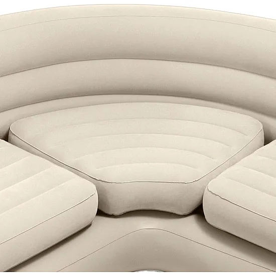 Pripučiama keturvietė kampinė sofa 257x203x76 cm INTEX 68575