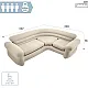 Pripučiama keturvietė kampinė sofa 257x203x76 cm INTEX 68575