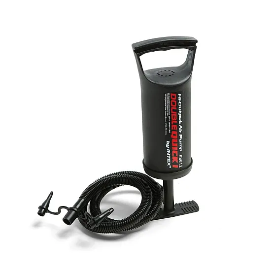 Manual air pump for mattresses and pools