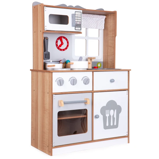Didelė medinė vaikiška virtuvė Vaikams ECOTOYS