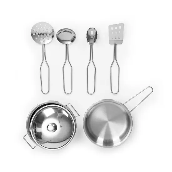 Medinė virtuvėlė vaikams su garso efektais ir priedais