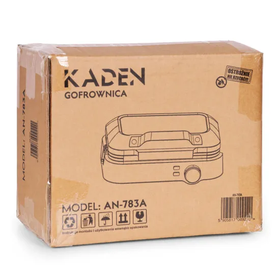 Gofrownica 1200 W, KADEN Elektronika i urządzenia gospodarstwa domowego KADEN
