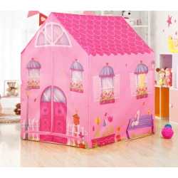 Vaikiška žaidimų palapinė Rožinis namelis