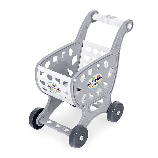 Children's shopping trolley in grey for playing in the shopping centre