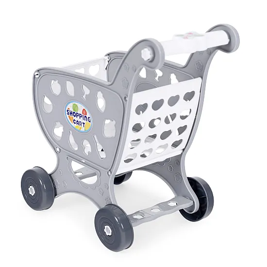 Children's shopping trolley in grey for playing in the shopping centre