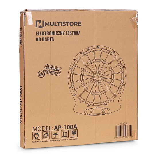 Elektroninė dartų lenta su LCD ekranu 38 cm