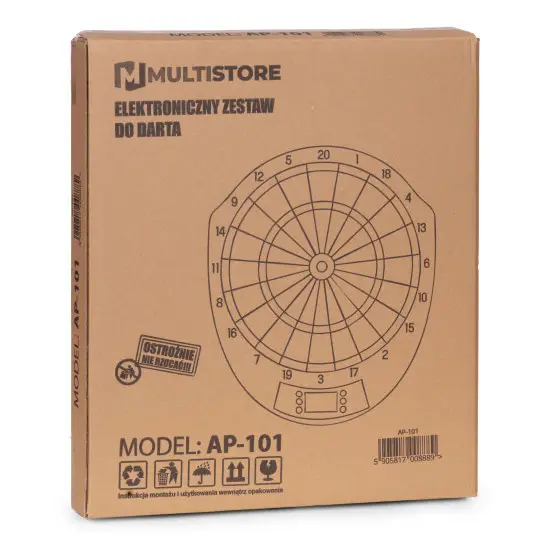 Elektroninė LCD dartų lenta 41 cm