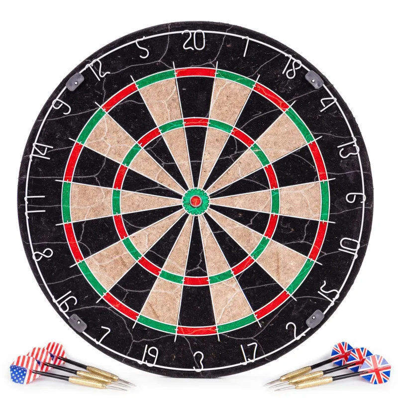 Sizalio dartų lenta (46 cm) su 6 dartais