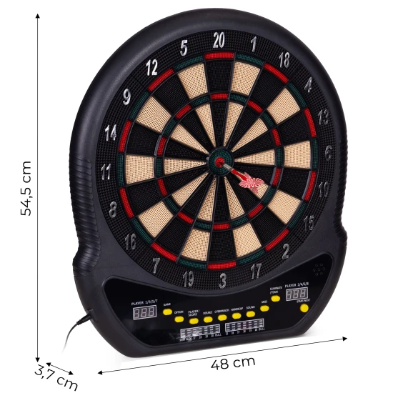 Elektroninė dartų lenta su LCD ekranu, 48 cm