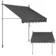 Reguliuojamo aukščio pilkas balkono tentas su rankine svirtimi MultiGarden