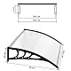 Įėjimo durų stogelis 150x80 cm MultiGarden